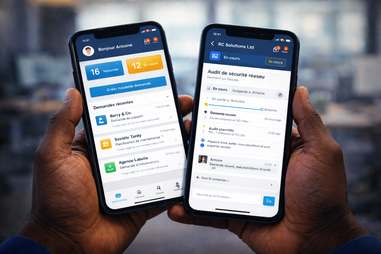 Application mobile de services